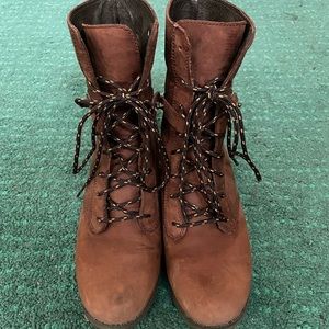 Teva de la vina lace up brown waterproof leather boot